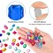 360 Pieces Craft Gems Jewels Acrylic Rhinestones Gemstone for Halloween Pirate Party Table Decorations, 10-15mm,9 Shapes with Tweezers and Storage Box